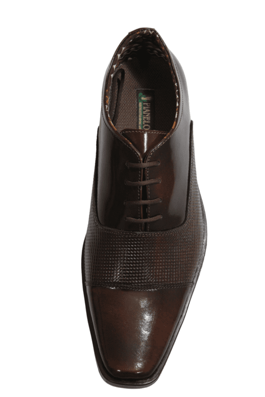 Zapato Cordón Pianelo Cherry con textura